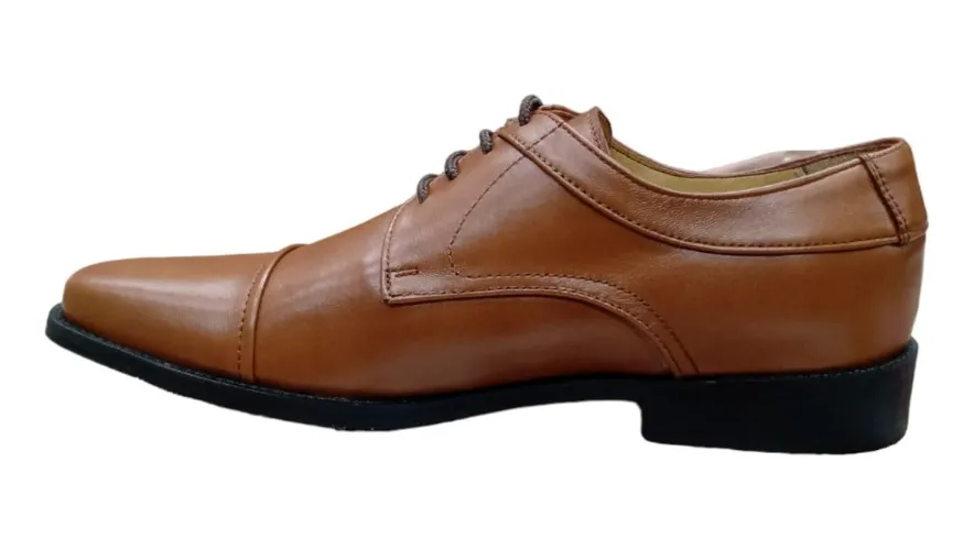 Zapato Caballero Bond De Vestir, Café Est. 11215 Piel Cabra